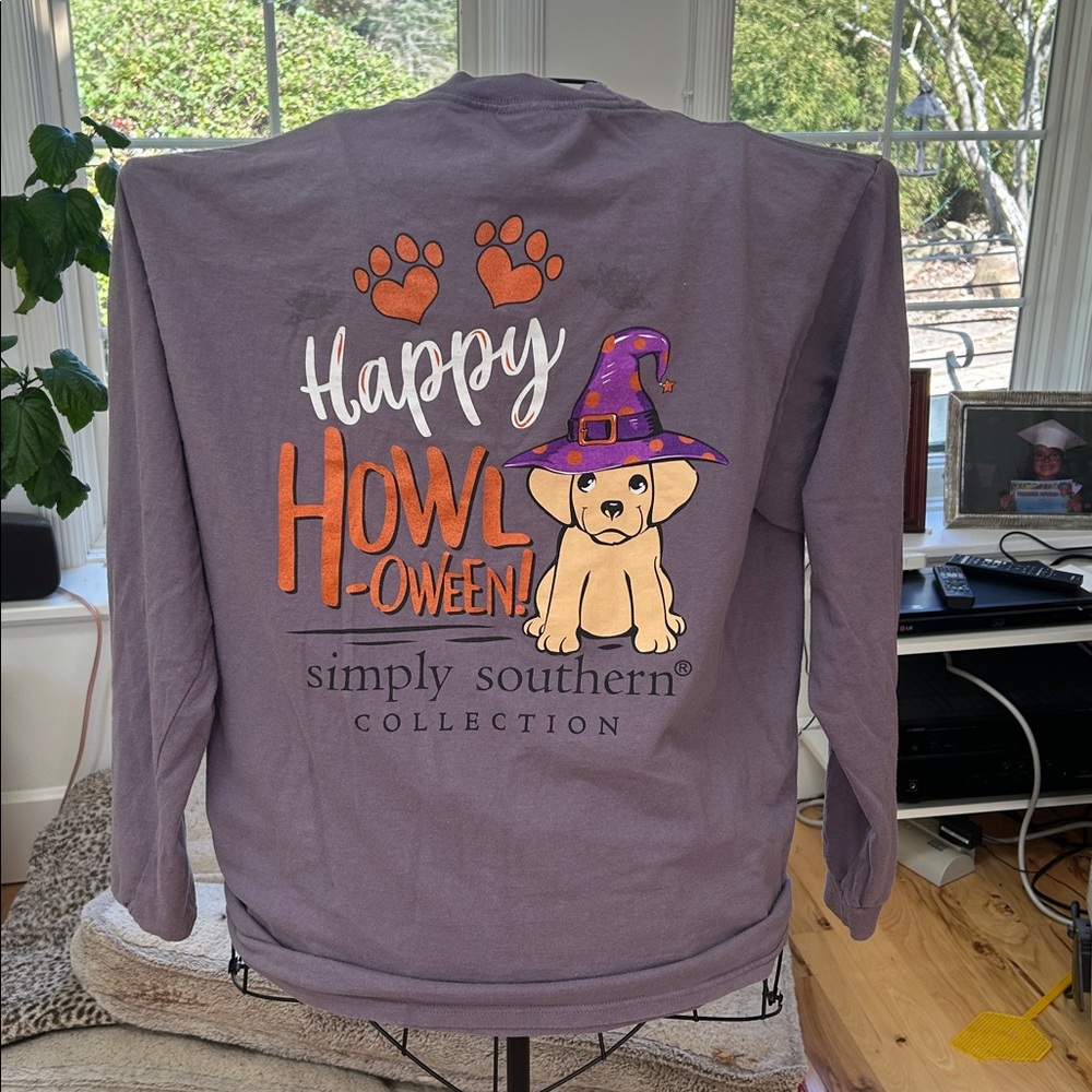 Simply Southern  Lavender Long Sleeve Tee - Picture 2 of 4